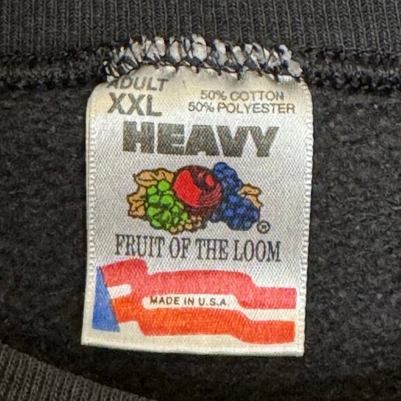 Vtg Fruit of the Loom XXL Made in USA Blue Carpe Diem Seize the Day Sweatshirt - Picture 6 of 6